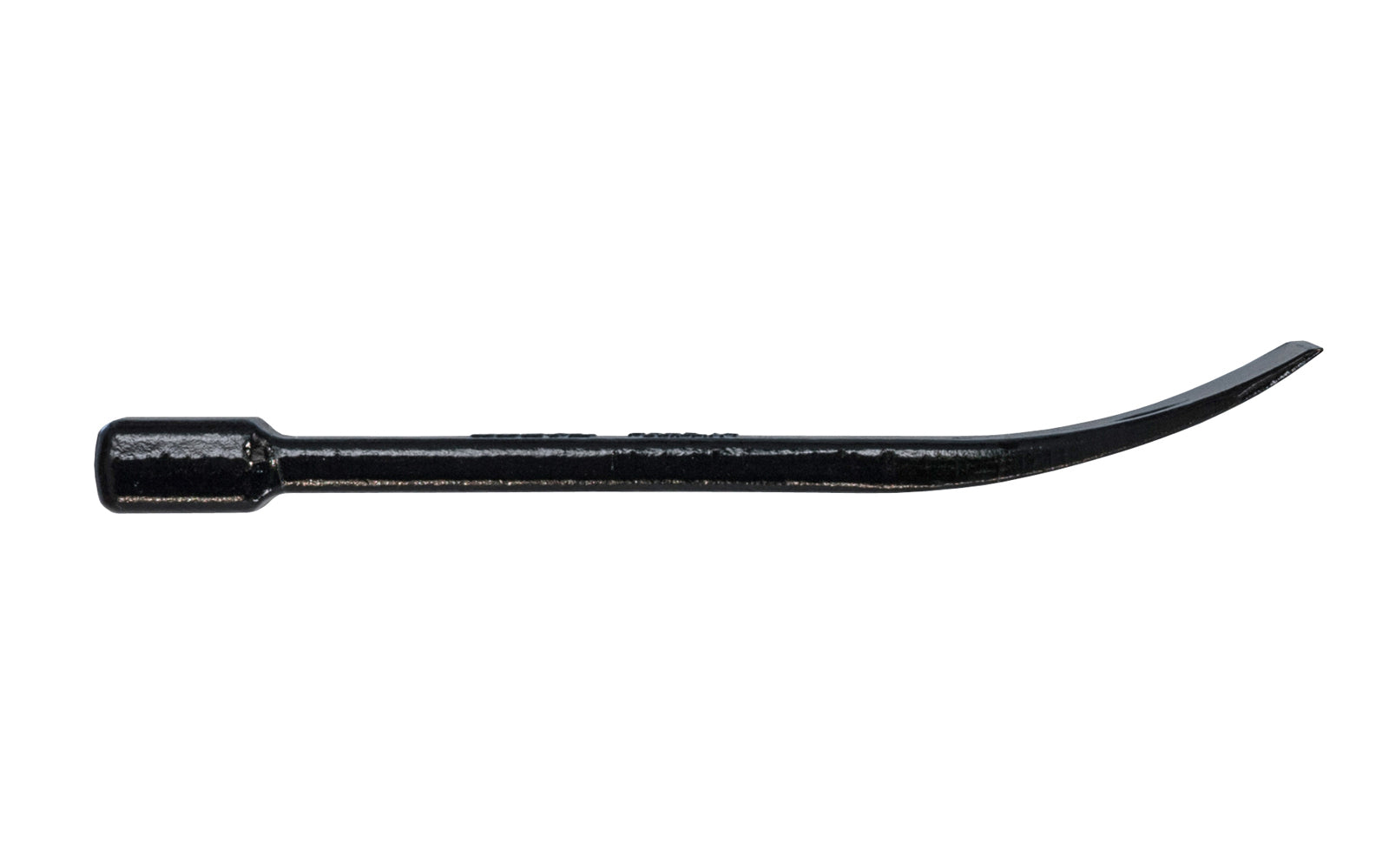 This small Dogyu Japanese curved chisel flat bar is good for prying in small areas, & getting into seams & joints with ease. Good for removal of base trim with minimal damage. Small interior flat bar is design for hitting with a mallet. 1-3/4" wide pry end (45 mm). Made in Japan. 4962819029657 - Model 02965 - 6" length