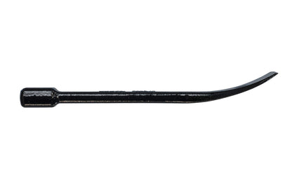 This small Dogyu Japanese curved chisel flat bar is good for prying in small areas, & getting into seams & joints with ease. Good for removal of base trim with minimal damage. Small interior flat bar is design for hitting with a mallet. 1-3/4" wide pry end (45 mm). Made in Japan. 4962819029657 - Model 02965 - 6" length