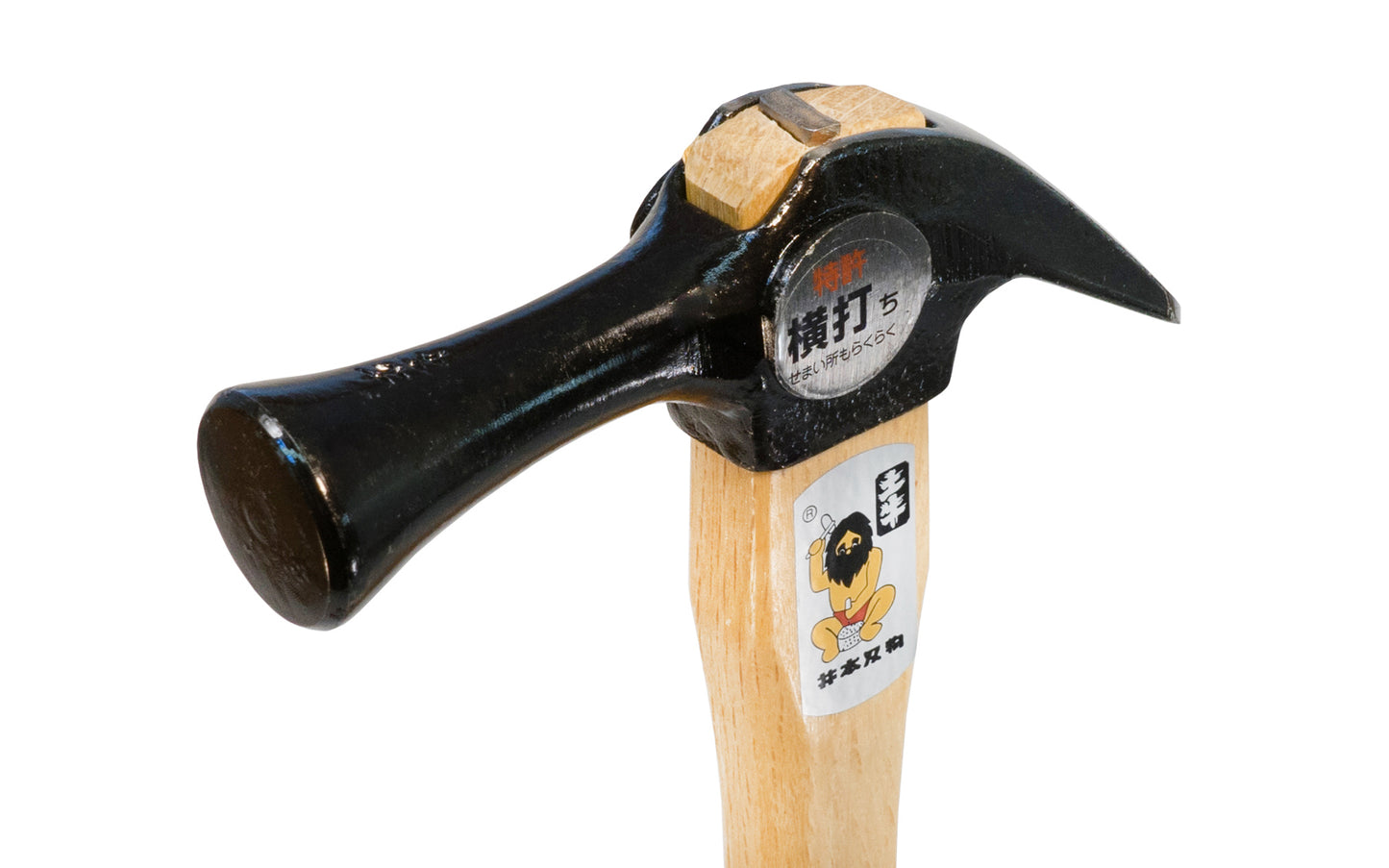 This smooth face Japanese Dogyu Kariwaku hammer is a good all-purpose hammer that's great for framing work. Hammer claw is shorter than most hammer claws, resulting in more leverage in nail pulling. Wooden handle is made of Japanese White Oak - Weight:  690 g  /  24.33 oz - 4962819001035 - 390 mm (15-1/2") Length 