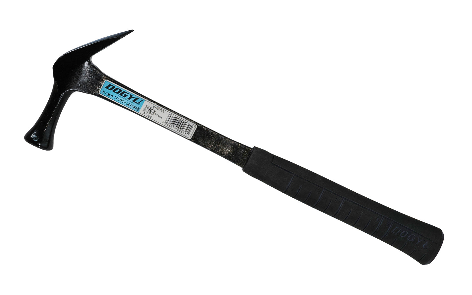 Made in Japan · Japanese One-piece Steel Dogyu Panel hammer is a mill face hammer. All steel Japanese Hammer - 4962819002391 - Dogyu Carpenter Framing Hammer - Milled Face - Waffle Face - Panel Hammer - Rubber cushion grip - Hammer claw is shorter than most hammer claws, resulting in more leverage in nail pulling 