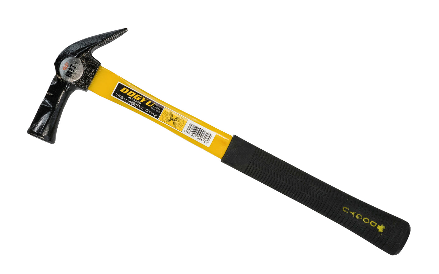 Made in Japan · This Japanese Dogyu Kariwaku hammer is an all-purpose framing hammer. Special groove with a magnet in the head that holds nails - Great for nailing hard-to-reach high places, & one-hand nailing. Simply put the nail in the grooved slot & lightly hammer first, then firmly drive the nail a second time - Dogyu 4962819006184