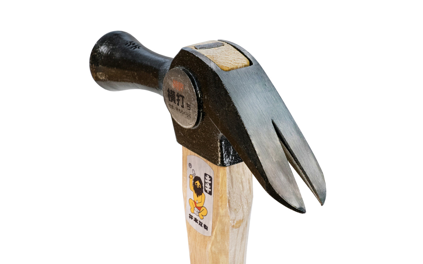 This smooth face Japanese Dogyu Kariwaku hammer is a good all-purpose hammer that's great for framing work. Hammer claw is shorter than most hammer claws, resulting in more leverage in nail pulling. Wooden handle is made of Japanese White Oak - Weight:  275 g  /  9.70 oz - 4962819001479 - 390 mm (15-1/2") Length 