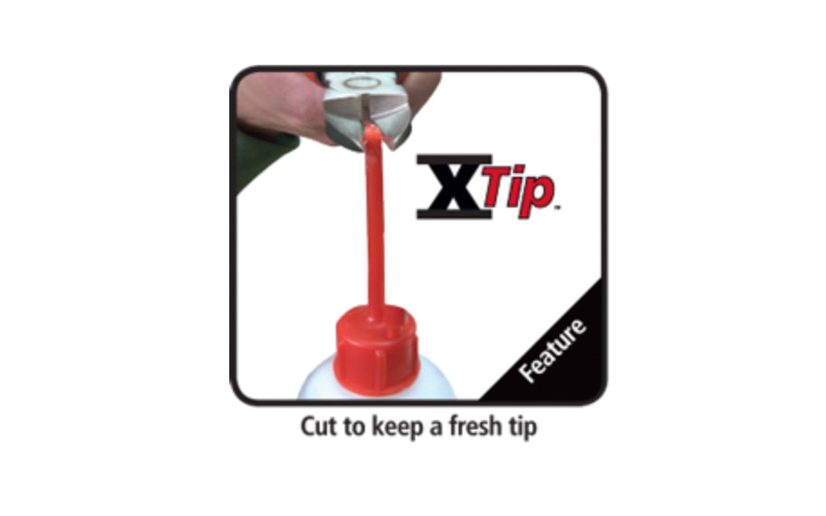 FastCap XTIP - 2P-10 replacement tips features a long flexible tip & two MicroTips for various applications. The pin-cap will help keep your 2P10 glue fresh & your tips free from clogs. Includes a long 2-1/4" tip, two micro tips, & a pin cap. For 10 oz bottles only. 663807806895 - FastCap 2P10 Glue tips
