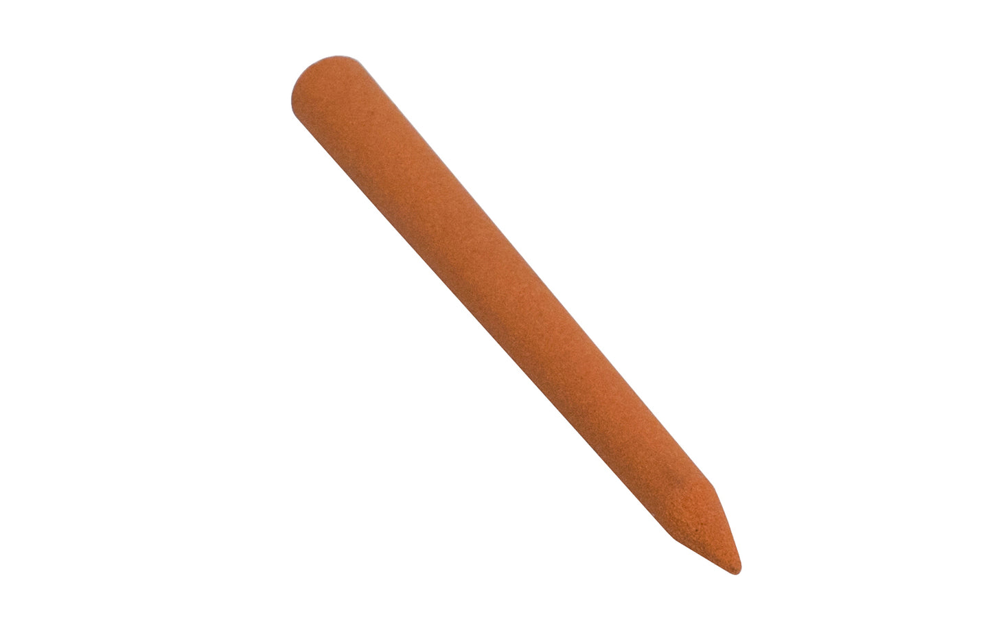 Norton Tapered Round Point File Stone 3" x 5/16" base diameter. Used by craftsmen, woodworkers, and die makers as their unique shape imparts the correct edge quickly. To improve sharpening & reduce clogging, use with oil. Composed of an aluminum oxide abrasive. Oilstone made by Norton, Saint Gobain. Model FF723.