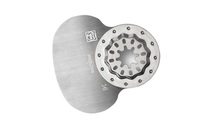 Fein Tools Special Material Mushroom Scraper Cutter Blade - 245 Blade. Designed for for cutting silicone & soft glazing compound as well as separation of insulating glass units. Starlock mounting system. Sold as 5 pieces in pack.   Made in Germany. Model No. 63903245230. Scraper Oscillating Blade