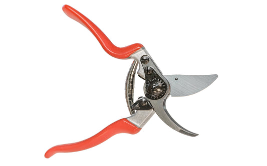 Made in Switzerland - Felco - Model 9 - Swiss Made Bypass pruner - Large Hand Size - The pruning shears / secateurs have a design which makes them ideal for heavy-duty cutting tasks - Cutting diameter capacity 1" (25 mm) - Blade is made of high-quality hardened steel - Spring loaded - Vinyl coated handle - Left Hand - 783929100074
