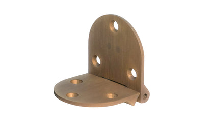 These Solid Brass Butler Tray Hinges have a flush opening, with a positive stop at 90°. High quality hinges made of solid brass material. 2-7/8" x 1-1/2" hinge size. Antique Brass Finish. Sold as a pair. 90 degree stop