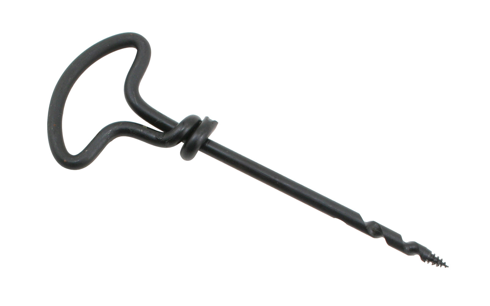 High quality Gimlet tools are hardened to the end of the flute, & the screw thread is specially annealed to make sure that it is not easily broken. The double spiral flutes are machined. Commonly used to bore shallow holes in wood, usually for screws. 6 mm Size. Made in France. Screw starter. 