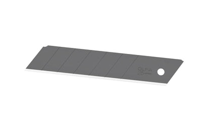 Olfa "HBB-20B" 25 mm Replacement Black Blades - 20 Pack. These blades have an exceptional razor-sharp edge. 25 mm (1") wide blade - Extra heavy duty snap-off blade. Premium black blade Japanese carbon tool steel coupled in a double-honed blade provide 25% more sharpness. 091511501278. Olfa Model HBB-20B. Made in Japan