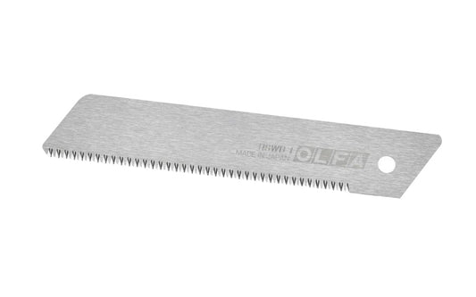 Olfa "HSWB-1/1B" 25 mm Replacement Saw Blade with serrated tooth edge. 25 mm (1") blades are crafted from premium Japanese carbon tool steel for long-lasting sharpness with teeth that will stand up to plastics, wood, & more. Olfa Serrated Saw Knife Blade. 091511610581. Model HSWB-1/1B. Made in Japan