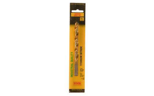 Irwin Hanson 3/8" Titanium Nitride Drill Bit - Made in USA. Irwin Hanson Model 63924. 042526639241