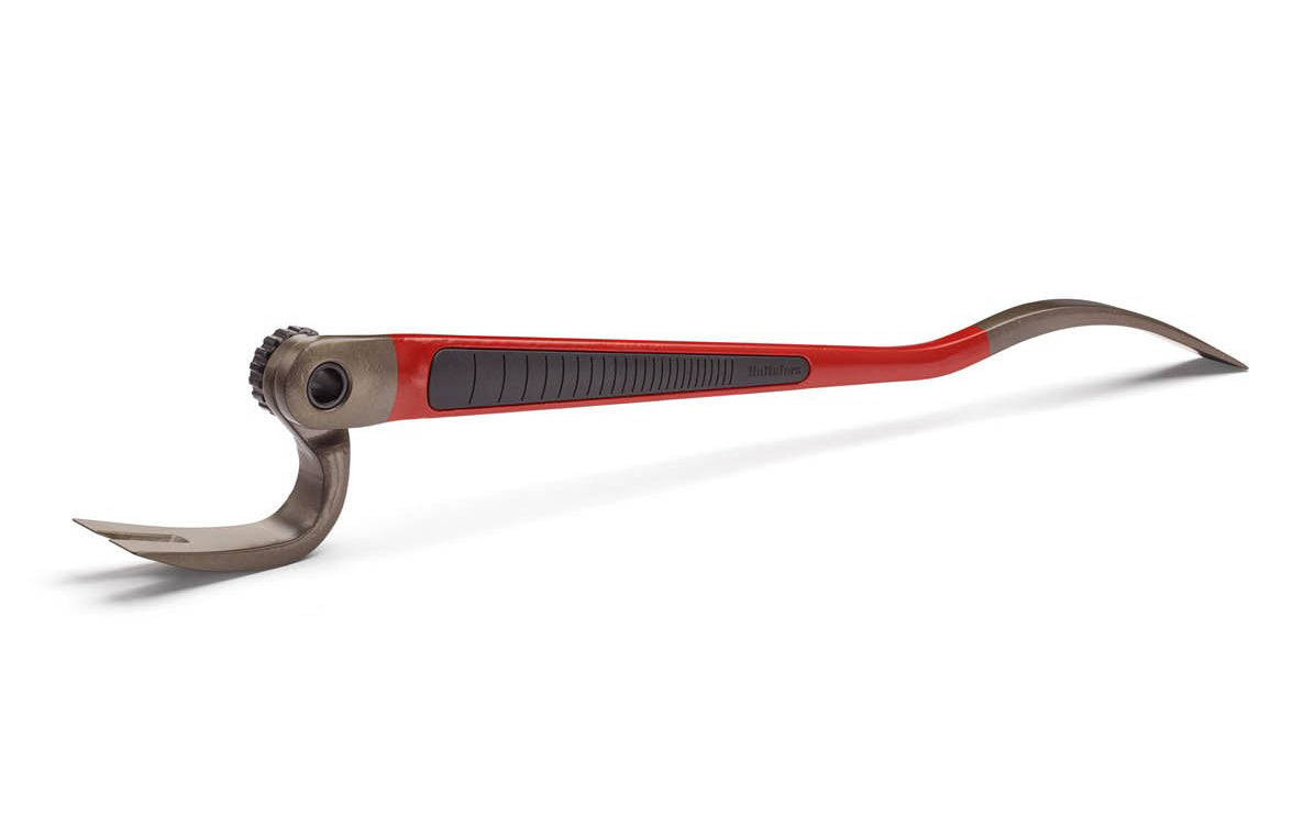 Hultafors adjustable wrecking bar is made with high quality steel with ergonomic rubber-clad handle. Adjustable to nine different positions. The claw is optimized for pulling out nails. The curved section at the chisel makes space for the hand & minimizes the risk of crushing damage. Hultafors Model 209 SB - 824115U.