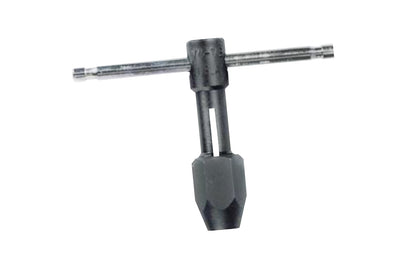 Irwin Hanson T-Handle Tap Wrench for Sizes 1/4" to 1/2" is designed for use with taps, reamers, screw extractors & other tools with a square shank. End of TR-50 wrench has 3/8" square drive to accommodate socket wrench or extension when desired. Sliding T-Handle. Model 12050. 042526120503. Made in USA