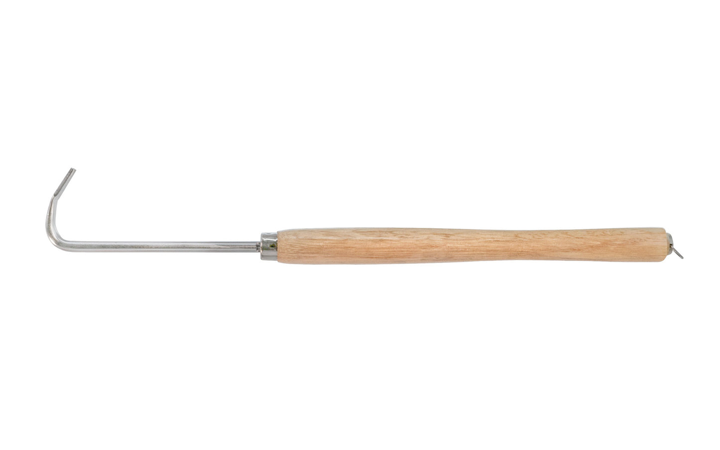 Japanese Saboten 2-Prong Hand Weeder. A popular style of V-weeder with a 2-prong tip that catches roots firmly so you can pull up the weeds. A great quality hand weeder. Curved blade head. Hardwood handle. Model 510KL.  Long Handle Saboten Two Prong Weeder. 17-1/4" Overall Length. 4976365510194. Made in Japan.