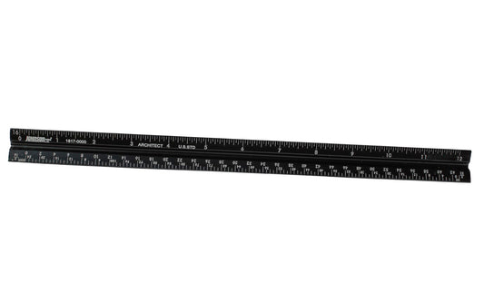 Drafting & measuring for architectural drawings is easy with Johnson's architect's triangular scale. Aluminum extruded triangular ruler has an anodized finish with laser etched gradations, making it durable & easy to read. Divided in 3, 1-1/2, 1, 3/4, 3/16, 3/32, 1/2, 1/4, 1/8, inch per foot & one division in 1/16 inch