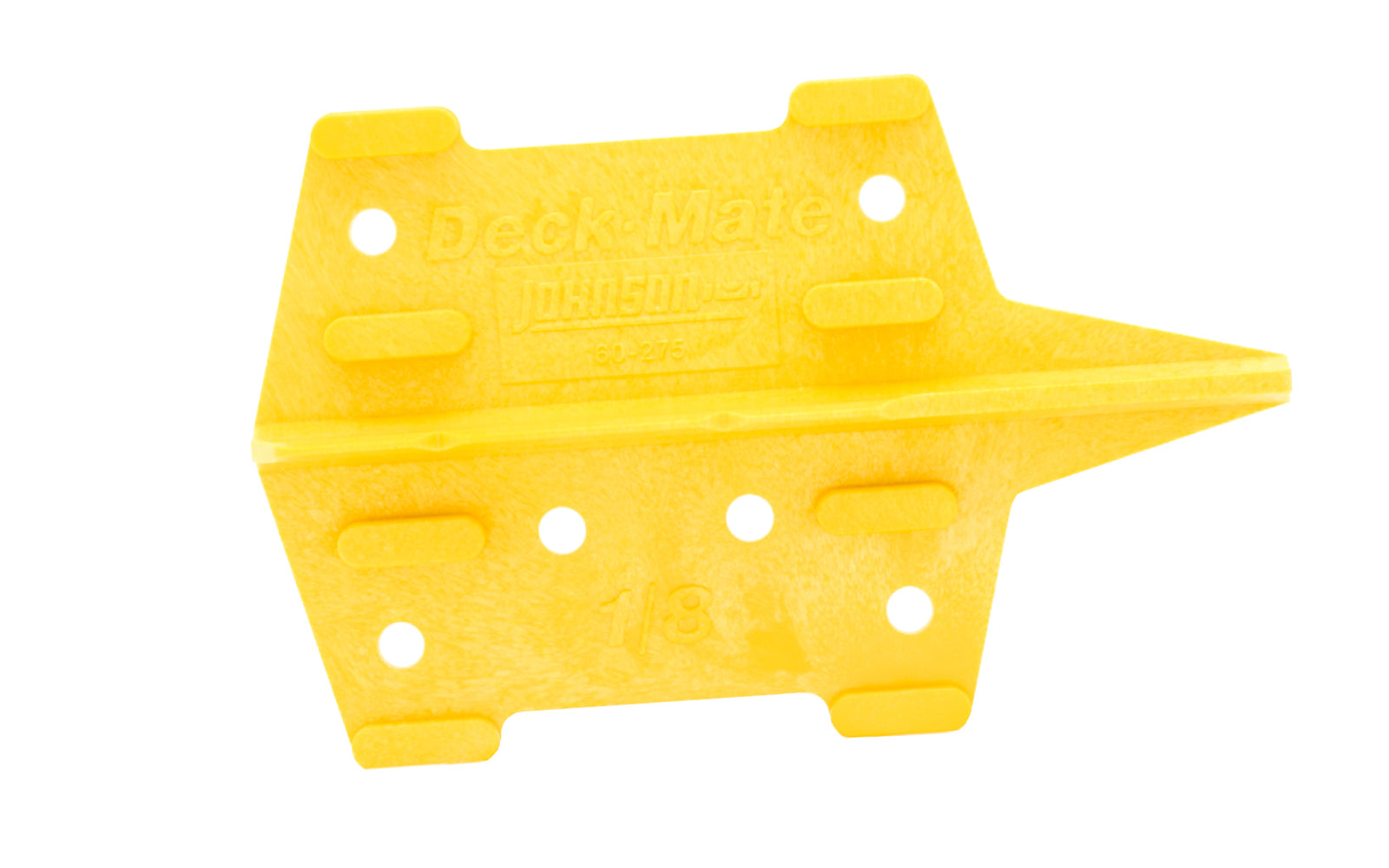 Made in USA · Johnson Level - Deck assembly jig  - Nail / screw layout guide for 2" x 4" or 2" x 6" decking - 1/8" or 3/16" spacer edges - Tool for most common deck board sizes. It evenly spaces dry or green deck lumber - allowing enough room for expansion & contraction & eliminating guesswork - Polymer decking