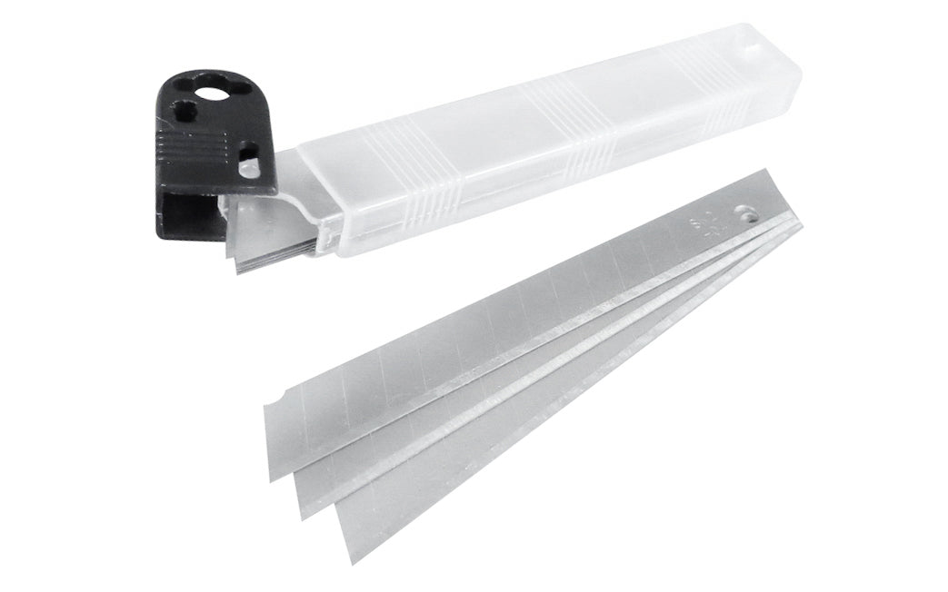 FastCap Kaizen Replacement Blades. Laser cut 0.4 mm thick snap off blades with hardened edge. Rust resistant. Sold as 10 blades in pack.  Replacement blades for the FastCap Kaizen Utility Knife. 663807050175