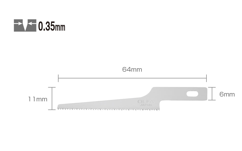 Olfa "KB4-NS/3" Precision Narrow Saw Art Blades - 3 Pack