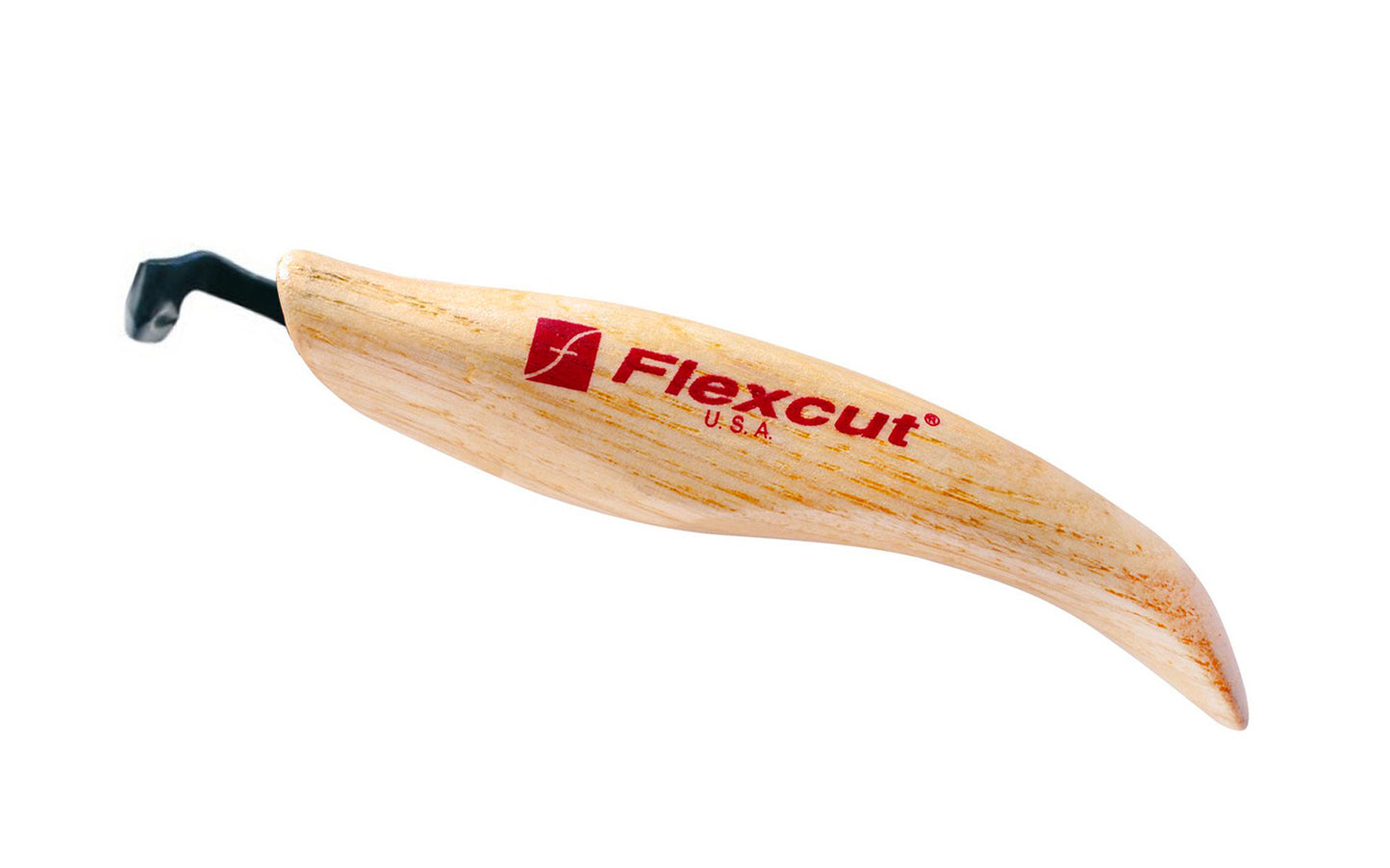 This Flexcut Left-Handed Scorp 1/8" (3 mm) KNL21 is essentially a left-angled gouge designed for carving areas where the full length of a gouge will not fit. Knife carvers will find them useful for hollowing deep, narrow cavities. High Carbon Spring Steel blade, Tempered to HRC 59-61. Left Hand Scorp. 651646510219