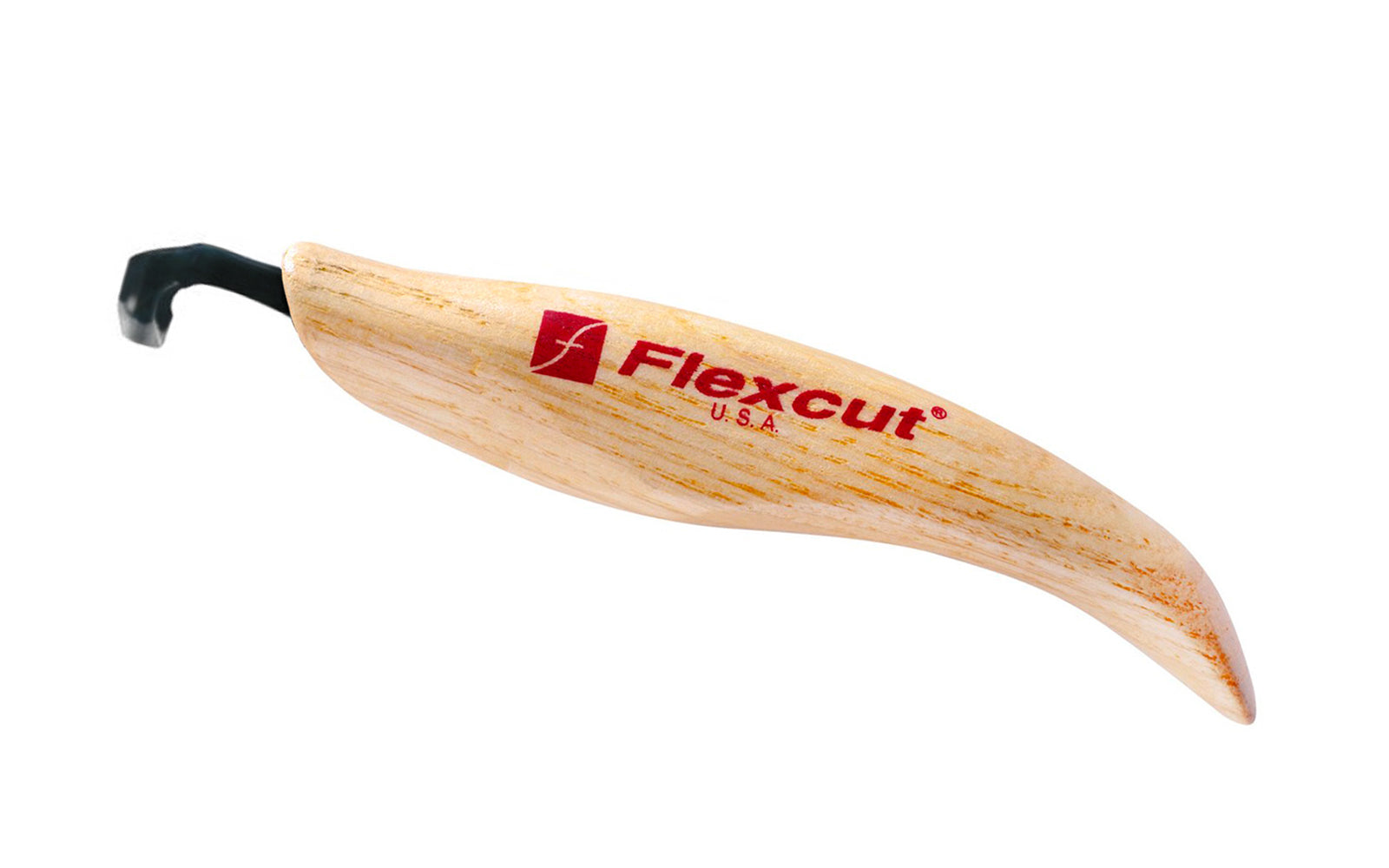 This Flexcut Left-Handed Scorp 3/16" (5 mm) KNL22 is essentially a left-angled gouge designed for carving areas where the full length of a gouge will not fit. Knife carvers will find them useful for hollowing deep, narrow cavities. High Carbon Spring Steel blade, Tempered to HRC 59-61. Left Hand Scorp. 651646510226