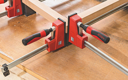 These Bessey K Body Revo KP Framing Set ~ Four 90° Clamping Blocks are perfect for four corner framing. Clamping force is applied precisely so each component is aligned at 90 degrees. 4 blocks per set. These blocks can be used with Bessey K Body clamps from 12" to 98".  For pictures, drawers & doors. Made in Germany.
