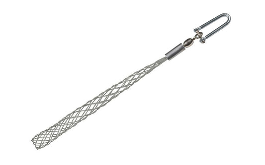 The Klein Tools Pulling Grip clips to flex bit for pulling wire and cable up to 1'' in diameter (3/4" to 1"). Pulling grip attaches to the hole in the tip of the flex bit; wire mesh holds the wire during the pull. Model KPS075-SEN. 092644474286