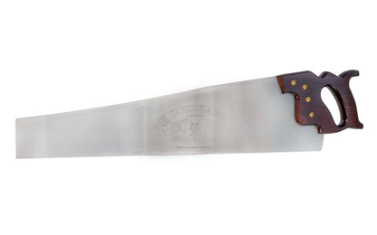 A high quality 22" Panel Saw with 10 TPI made by Lynx Saws. These Handsaws are made from alloy spring steel and are taper ground with a skew back and a straight tooth line. Model No. LPB22. Lynx Saws - E. Garlick & Son - Thomas Flinn & Co.