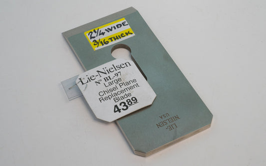Lie-Nielsen 2-1/4" Wide Chisel Plane Replacment Blade - BL-97