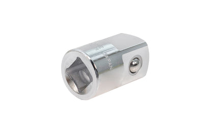 Japanese 1/2" Female to 3/4" Male Socket Adapter. Center Sockets.  Made in Japan. 1/2" F x 3/4" M. Chrome Vanadium. Center Sockets. M-26A