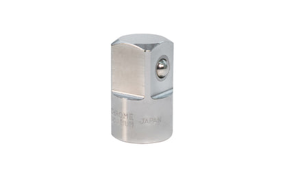 Japanese 1/2" Female to 3/4" Male Socket Adapter. Center Sockets.  Made in Japan. 1/2" F x 3/4" M. Chrome Vanadium. Center Sockets. M-26A