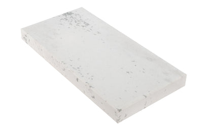 The Soft Arkansas Bench Stone with Wooden Box ~ 6" x 3" x 1/2" (Model MBC-6-C) is the coarsest-grained & good for starting an edge on your tools & knives.