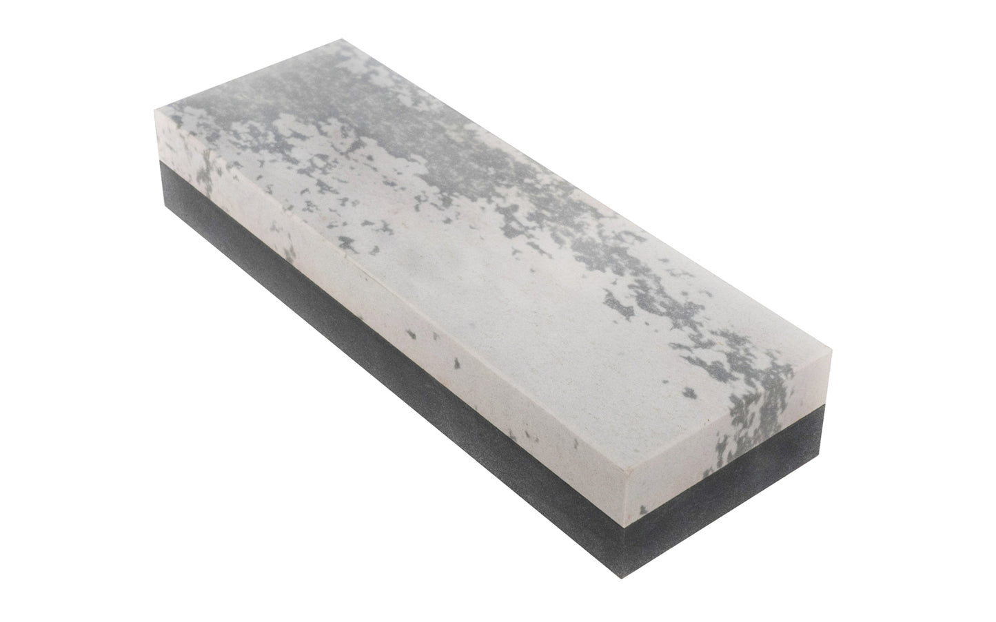 The Soft/Black Hard Arkansas Bench Stone with Wooden Box ~ 6" x 2"' (Model MBC-6-C) has the Black Hard & Soft Arkansas Stone laminated together. Made in USA.