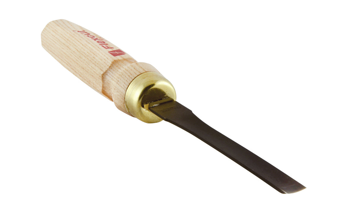 Made in USA • Model No. MC203 - High Carbon Steel - Flexcut Mallet Carving Tool - Mallet Gouge - Carving Gouge - Shallow Sweep - Shallow curved gouge - Mallet gouge tool can be used by hand or struck with a mallet - Blade is made of High Carbon Steel - No. 3 Sweep - #3 Sweep x 1/2" (12 mm) wide blade - 651646082037  - MLT Mallet Gouge