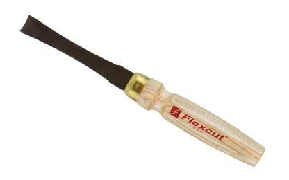 Made in USA • Model MC305 - High Carbon Steel Blade - Flexcut Mallet Carving Tool - Mallet Gouge - Carving Gouge - Shallow Sweep - regular curved gouge - Mallet gouge tool can be used by hand or struck with a mallet - Sculpture mallet gouge - Hardwoods - No. 5 Sweep - #5 Sweep x 11/16" (17 mm) wide blade - 651646083058 -  MLT tool - MLT Mallet Gouge