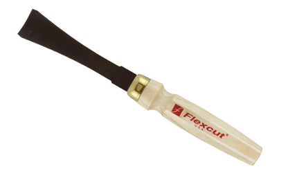 Made in USA • Model MC507 - High Carbon Steel Blade - Flexcut Mallet Carving Tool - Mallet Gouge - Carving Gouge - Shallow Sweep - regular curved gouge - Mallet gouge tool can be used by hand or struck with a mallet - Sculpture mallet gouge - Hardwoods - No. 7 Sweep - #7 Sweep x 1-1/8" (28 mm) wide blade - 651646085076 - Flexcut MLT Gouge -  MLT tool - MLT Mallet Gouge