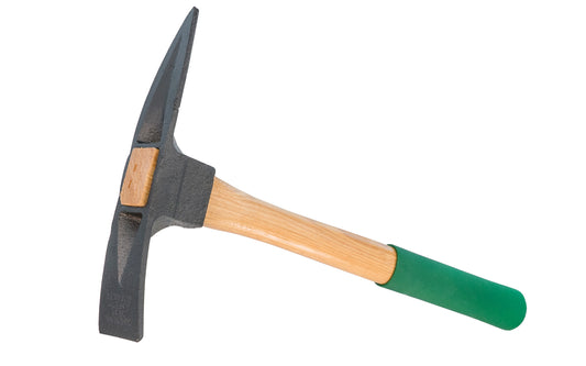 A Mini hand pick with rubberized grip made by Vaughan Mfg. Ergonomically designed to make work easier, a good hand pick for cultivating & breaking soil . The head is made from ductile Iron. The hand pick is used to maximize shock resistance & provide high-impact strength. V & B Groundbreakers. Model MPG. 093848861032