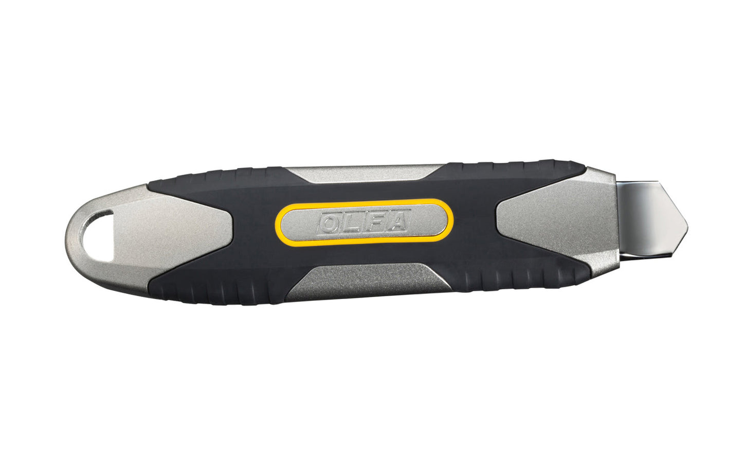 Olfa "MXP-AL" Utility Knife Die-Cast Aluminum Handle - 18 mm Blade. Heavy gauge stainless-steel blade channel. Autolock blade lock. Includes Olfa's ultra-sharp black blade - Premium carbon tool steel black LBB blade. 18 mm (3/4") wide blade - Heavy Duty snap-off knife. 091511220636. Contractor Grade. Made in Japan