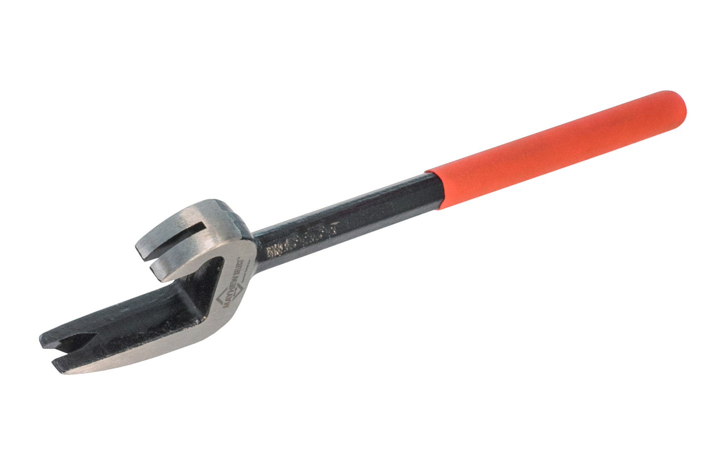Mayhew Lumber Leveraging Tool & Nail Puller is used to tweak or adjust bent or warped lumber; adjust studs, joints, or rafters. Demolition uses include pulling nails, wedging, stripping, & wrecking. Only for use on lumber. Powder-coated finish with a cushion-grip handle. Model No. 41500. Long handle for better leverage ~ 045256415000