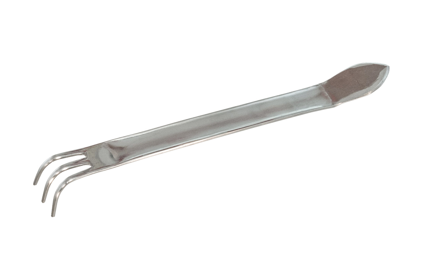 This Japanese Bonsai Mini Kumade Rake is used to remove insects, needles, weeds, & other fine debris around the base of the Bonsai. The spatula is well suited for tamping soil & the semi-sharp edges of the spatula also work well for scraping soil & loosening the soil around the edges on containers. Made in Japan