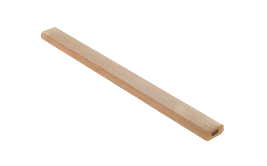 This Natural color Carpenter's Pencil is designed for drawing out visible lines, marking drill holes, measurements, & good for other construction needs. It has broad point type with #2 hard pencil lead. Great for coarse lines on rough surfaces. Wide hex shape prevents pencil from rolling. Graphite Construction Pencil.