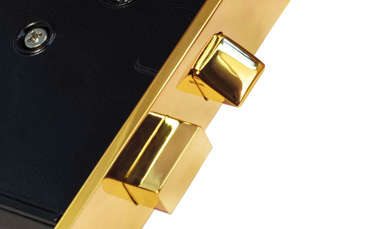 Classic Interior Mortise Lock Set ~ Non-Lacquered Brass (will patina naturally over time) ~ Closeup View