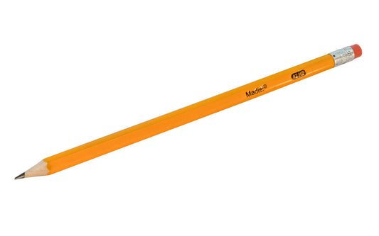 #2 HB Pencil - Pre-sharpened. Made by Madisi. Graphite lead ideal for drawing, sketching or writing. Soft, latex-free top eraser. Sold as single pencil.