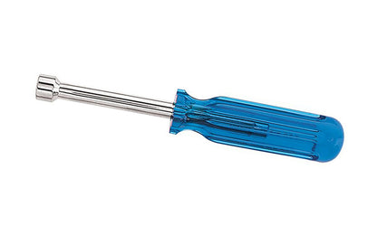 Klein Tools / Vaco 3/8" Nut Driver has a standard 3" shaft that works for most applications. The hollow shaft design facilitates work on stacked circuit boards and long bolt applications. Smooth Comfordome handles fit the palm of the hand comfortably. SAE Nut Drivers.    Made in USA.