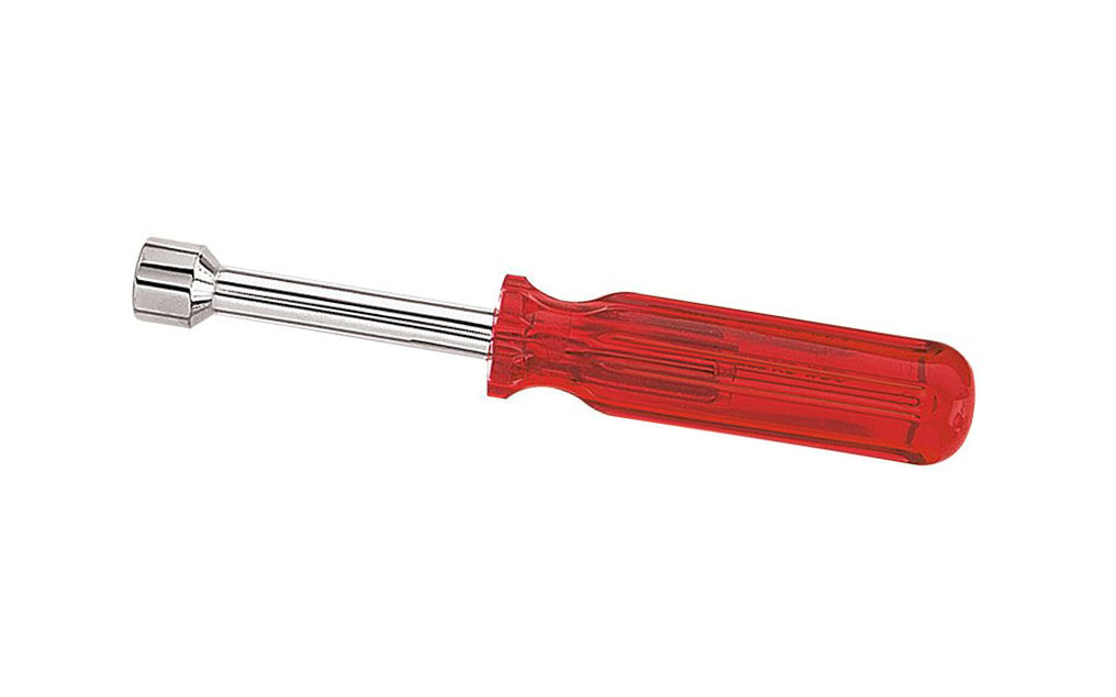 Klein Tools / Vaco 1/2" Nut Driver has a standard 3" shaft that works for most applications. The hollow shaft design facilitates work on stacked circuit boards and long bolt applications. Smooth Comfordome handles fit the palm of the hand comfortably. SAE Nut Drivers.    Made in USA.