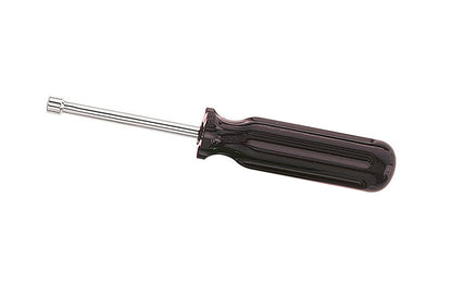 Klein Tools / Vaco 3/16" Nut Driver has a standard 3" shaft that works for most applications. The hollow shaft design facilitates work on stacked circuit boards and long bolt applications. Smooth Comfordome handles fit the palm of the hand comfortably. SAE Nut Drivers.    Made in USA.