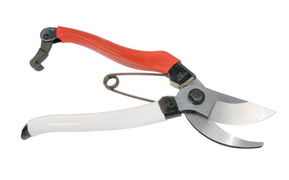 The Japanese Okatsune No. 104 bypass large pruners are excellent high quality elegant pruners. 8-1/4" long, large size model 210 mm. Quality Japanese Izumo Yasuki steel. 1" cutting diameter max (live). For various garden tasks such as trimming, pruning, thinning, & general purpose cutting. Made in Japan. 4968779104014
