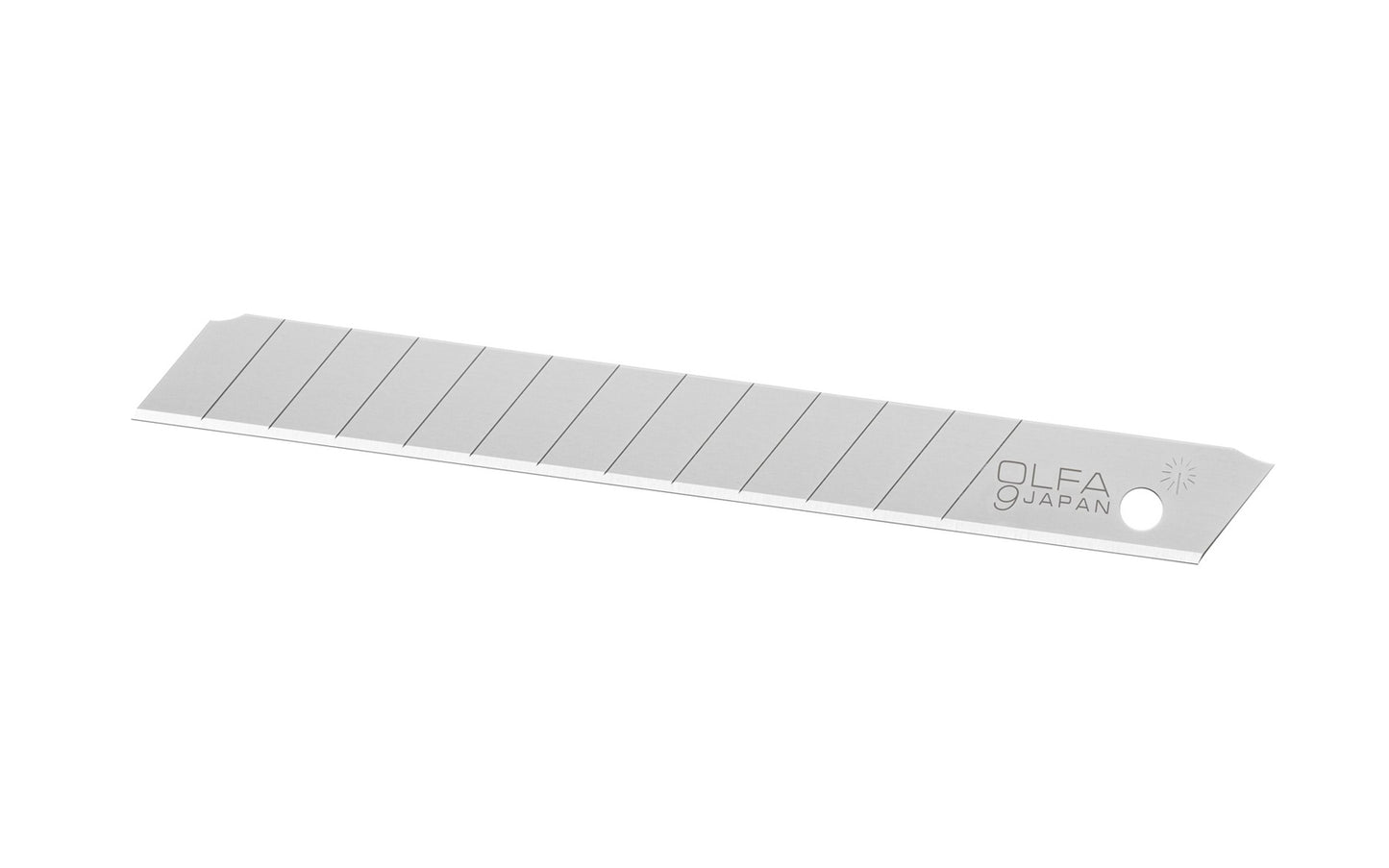 Olfa "AB-10S" 9 mm Replacement Stainless Blades - 10 Pack are manufactured from premium stainless-steel that are expertly honed for the perfect sharp edge. This combination creates a snap blade that can work in damp environments without rust or corrosion. Olfa Model AB-10S. 10 Blades. 091511500349. Made in Japan