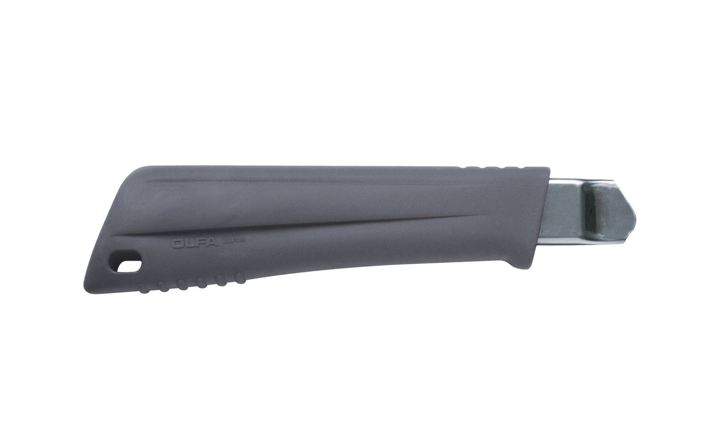 This Olfa 18 mm blade "NL-AL" Rubber-Grip Auto-Lock Utility Knife is part of the Comfort Grip Series that features an anti-slip handle with an ergonomic feel all-day comfort. The cushioned rubber grip delivers maximum control & stability. Tool-free blade change. 091511600278. Olfa Model NL-AL. Made in Japan
