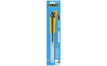 Olfa "XL-2" Extra Long Utility Knife - 18 mm Blade is great when you need a knife for hard-to-reach areas. This knife sports an additional 6-1/4" length of blade channel. Tool-free blade change. 091511200331. Extended Reach Knife Olfa Model XL-2. 18 mm (3/4") wide blade - Heavy Duty snap-off knife. Made in Japan