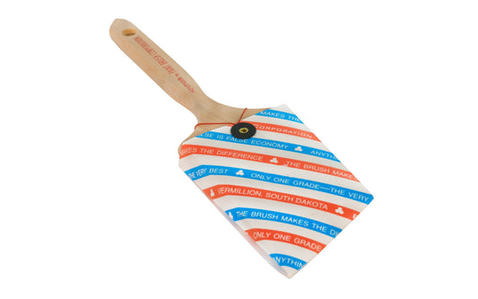 PBC "Bellringer" angular sash 3" width brush. Man-made filament. Designed water for oil based paints. Paint Brush Corporation.  Made in USA. 014591000356